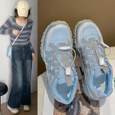 Модные женские кроссовки на плоской подошве, новые противоскользящие походные туфли для активного отдыха, дышащие и удобные вулканизированные туфли для отдыха