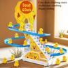 1SET Little Duck Climbing Stairs Little Yellow Duck Climbing Stairs Slide Track Toy Climbing Stairs Duck