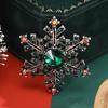 Fashion Snowflake Rhinestone Gem Brooch Creative Simple Versatile Accessories Corsage Coat