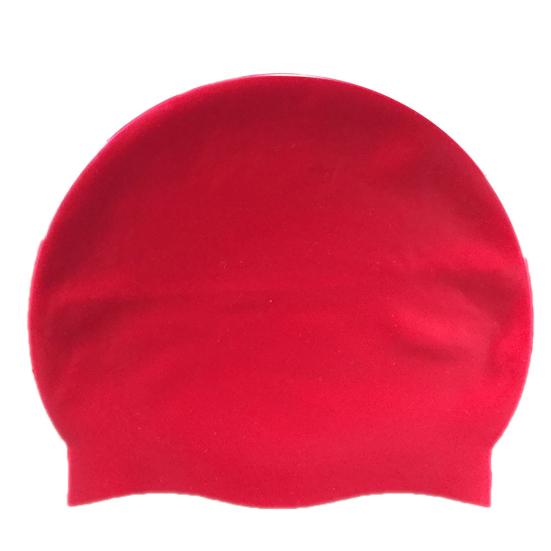 Swim Cap Elastic Put on Easily Silicone Silicone Swimcap Long Hair for Training