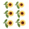 18Pcs Sunflower Felt Patch 3D Handmade Vibrant Colors Exquisite Flower Patches for Clothing Bags Hair Clips Brooches