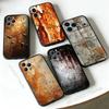 Ретро Индустриальный Стиль Ржавые Стены Чехол Для iPhone 17,16,15,14,13,12,11,Pro,Max,Plus,E,Air,Mini Черный Ударопрочный Funda Чехол