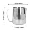 Milk Frothing Pitcher Thickened Stainless Steel Tip Mouth Milk Frother Cup Milk Steaming Pitcher 450ml