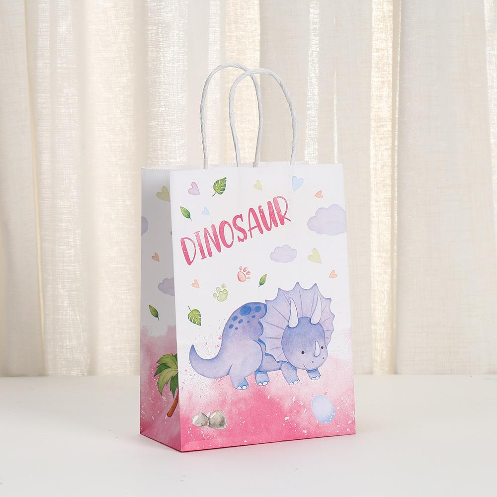 StoBag, Многоразовые бумажные сумки-тоут с динозаврами, 12/30 шт., Идеально подходят для Дня защиты детей, Детских дней рождений и подарков!