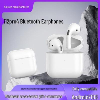 2025 i12pro4 Полностью беспроводные Bluetooth-наушники с долгим временем работы, совместимые с Android