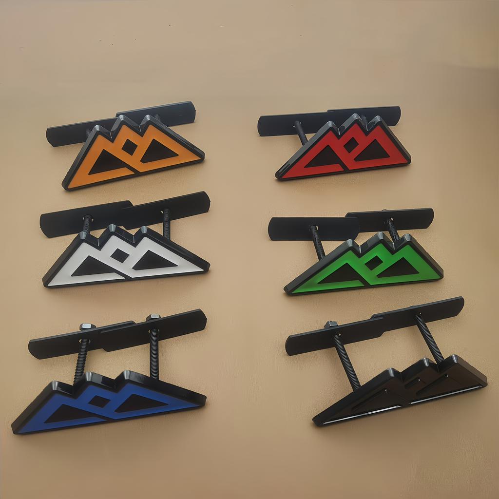 3D Metal Snow Mountain Logo Car Side Fender Rear Trunk Emblem Badge Sticker, Car Front Grill Badge, Car Decoration Additions