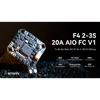 F4 2-3S 20A AIO FC BETAFPV V1, Integrated HD VTX with O3 6-Pin PMU for HD Whoop Drones, Dual BEC USB Port