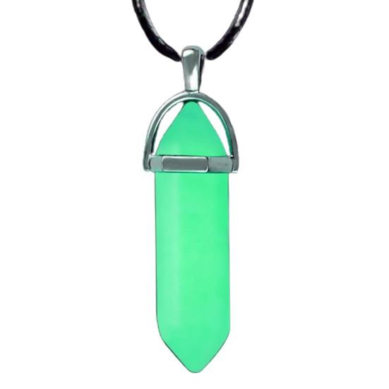 Шикарное светящееся в темноте регулируемое изысканное шестиугольное ожерелье с ключицей из искусственного камня для свиданий, кулон