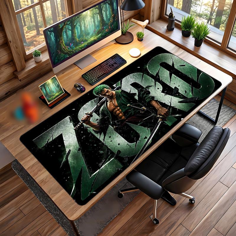 One Piece Printed Mouse Pad Non-Slip Waterproof Rubber Desk Mat for Gaming Office Laptop Home Decor Gift