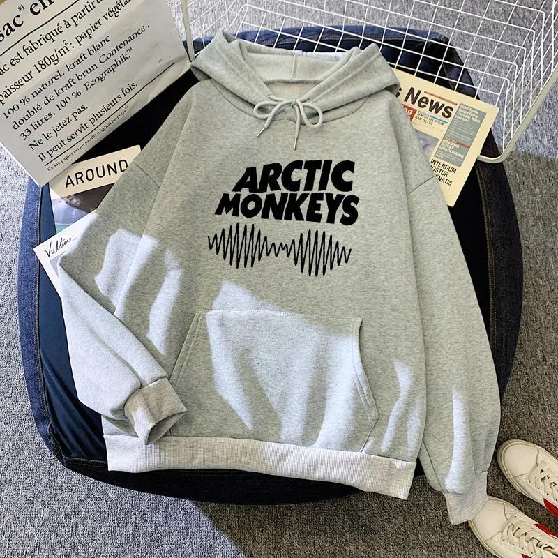 Rock Band Arctic Monkeys Print Sweatshirts Autumn Men's and Women's Fashionable Hip-hop Sportswear Rapper Wei