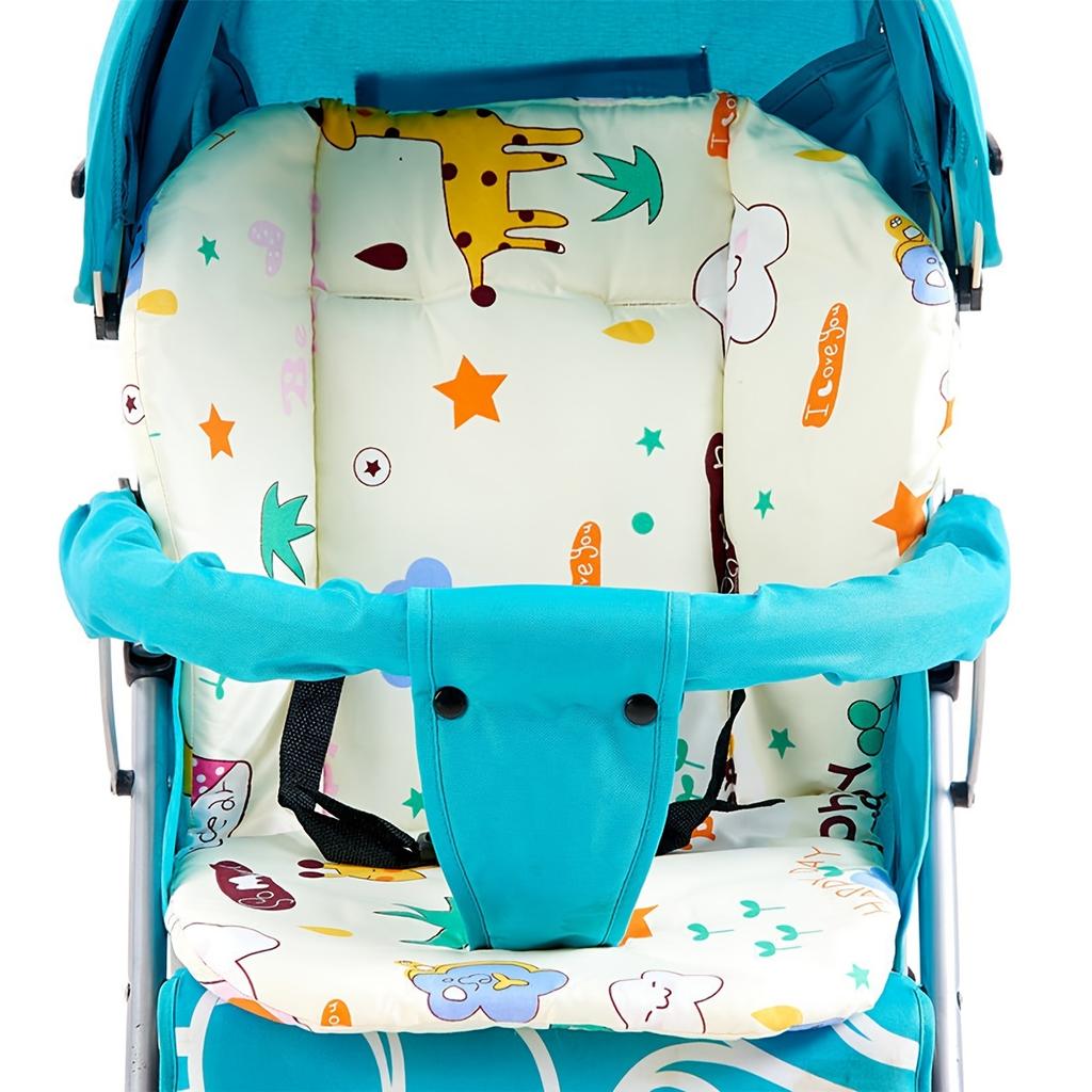 Baby Cushion for High Chair, Baby Stroller Seat Cushion, Cute Animal Pattern Cushion Soft Double-Sided Thick Cushion Breathable