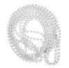 6mm 2.7 Meters Silver Bead Chain Christmas Wedding Decoration Clothing Accessories
