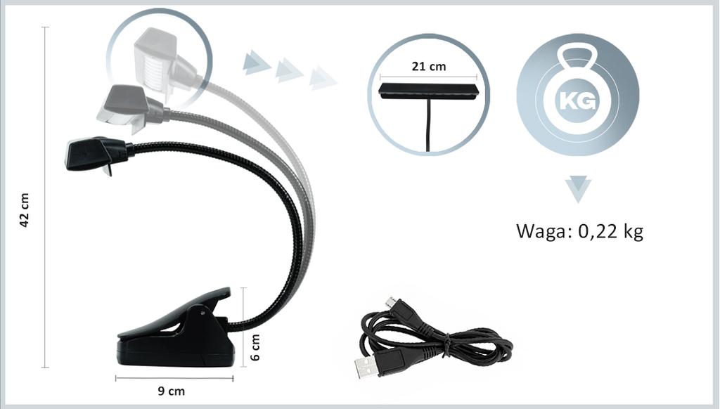 MusicMate MM-A85 PureLight LED Music Stand Light