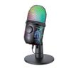 Энпинг USB Игровой Конденсаторный Микрофон с RGB Подсветкой для Стриминга и Караоке