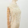 Exaggerated Sexy Body Pearl Chain Long Women's Body Jewelry Elegant Bride Pearl Shawl  Wedding