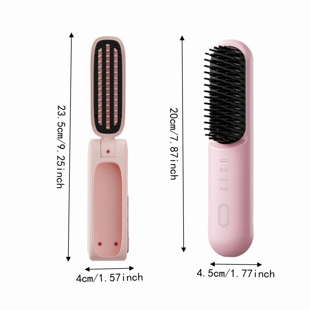 Wireless Mini Straight Hair Brush Portable Portable Hair Straightener Hair Styling Iron Festival
