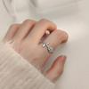 Retro Flower Open Index Finger Ring Female Small Fresh Literary Personality Design Rose Ring