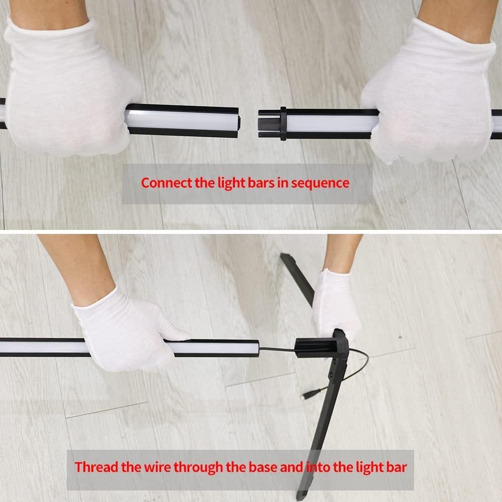 Smart RGB Corner Floor Lamp 5V USB Music Sync Atmosphere Light 180CM Multi-Color Gradient Stand Lighting Lamp