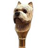 Голова собаки породы керн-терьер, резная ручка, уникальный стиль, деревянная трость, подарок