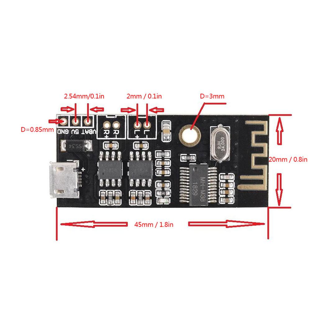 MH MX8 Module Wireless for Bluetooth Audio Receiver Board Lossless Decoder Kit M18 M28 M38(M38 with