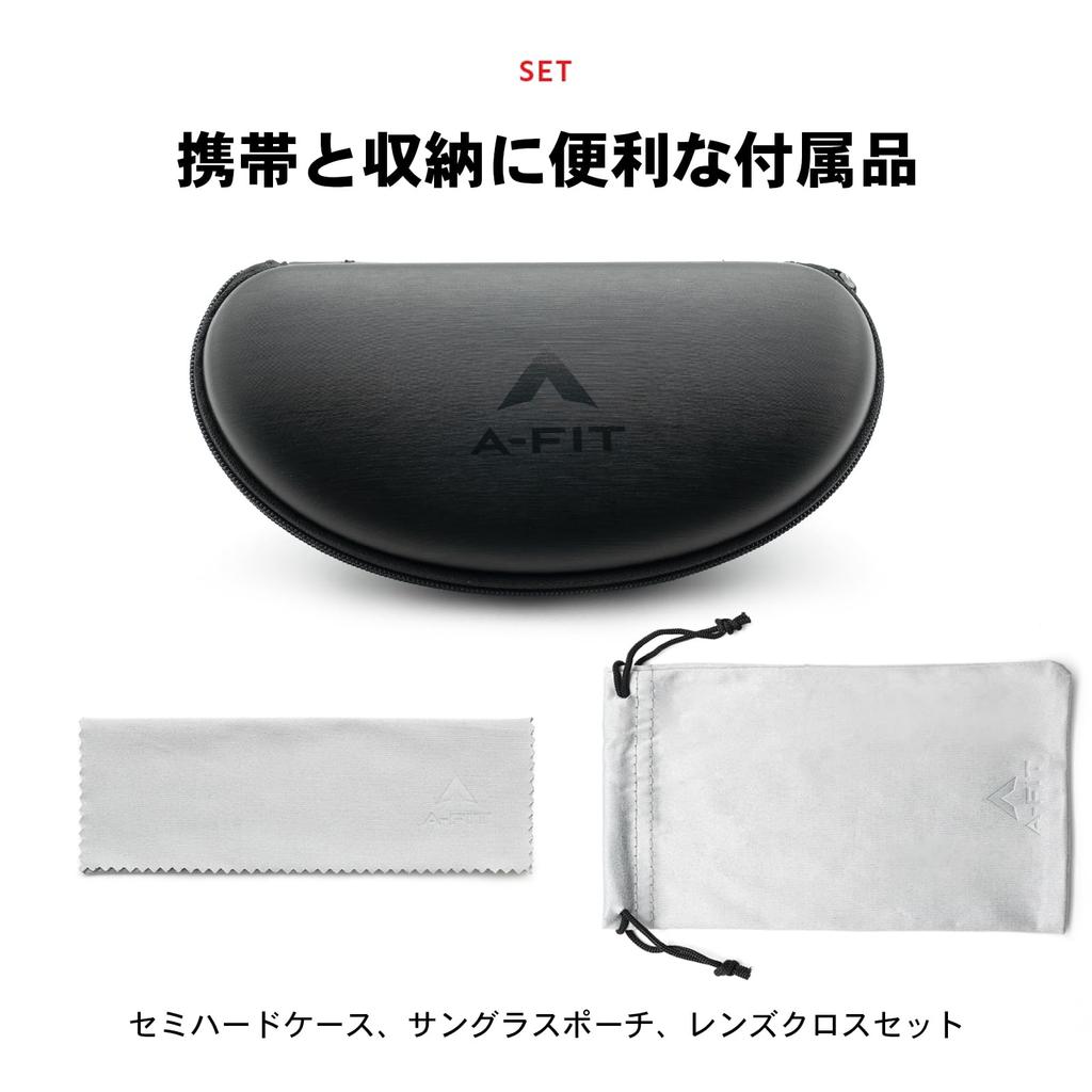 Photochromic Sports UV Black A-Fit Men's Sunglasses, Protection, Matte/Black, AF-7001T-C1