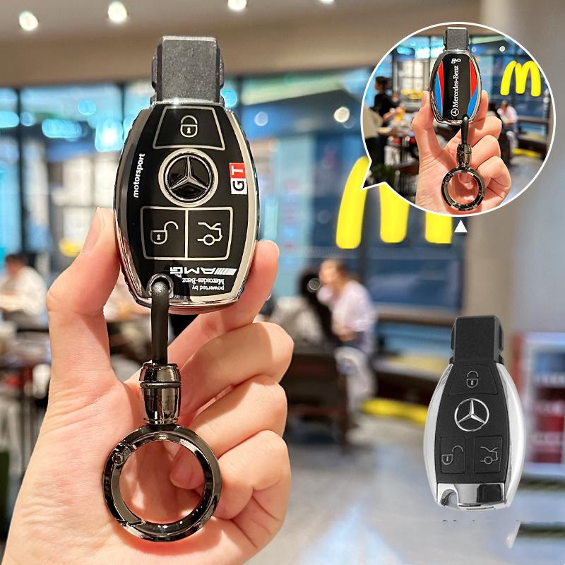 CRX1 New TPU Car Logo Smart Key Case Cover Shell Accessories For Mercedes Benz AMG A B C E GL S GLA GLK CLS Class W463 W204 W176 W205