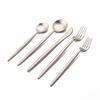5 шт. матовая серебряная столовая посуда из нержавеющей стали 18/10, роскошный набор столовых приборов, столовая посуда, нож, десертная вилка, ложка, набор столовых приборов, можно мыть в посудомоечной машине