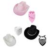 Sparkling Cowboy Hats Heavy Crystal Rhinestones Hat for Bachelorette Party Cowboy Hats Bride Bandana for Actor Actress