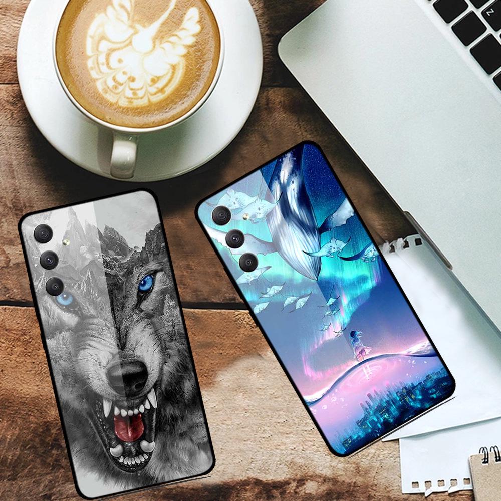 Закаленное стекло для телефона Samsung A35 5G - Персонализированный цветной дизайн