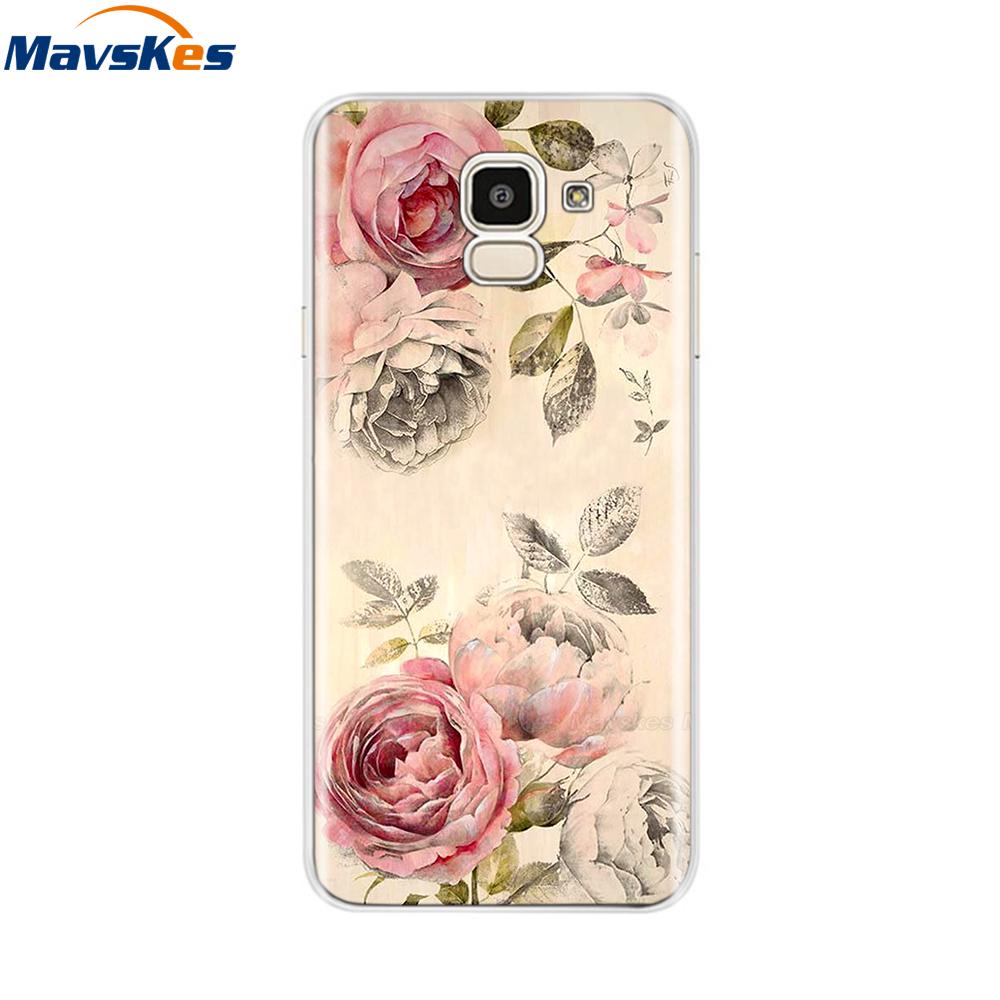 Чехол для Samsung Galaxy J6 2018 Мягкая задняя крышка из ТПУ-силикона sДля Coque Fundas Samsung J6 2018 J6 Plus 2018 Мягкие чехлы для телефона