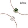 [leshop] Браслет 14K Сердце Клевер (Позолоченный)_LJ5068BRB