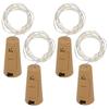 Pleasure Holiday 15/20 LED Wine Bottle Cork Lights Silver Wire for Wedding Festival Party Decor