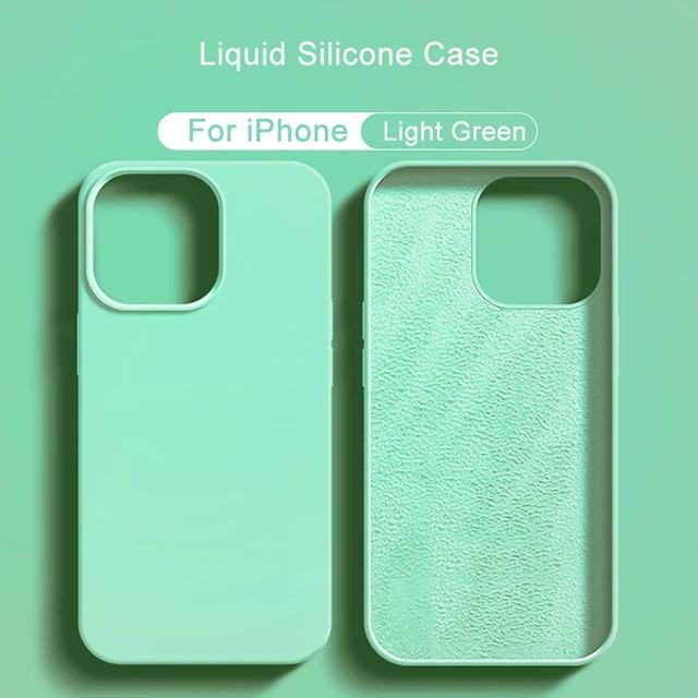 Liquid Silicone Phone Case For APPLE iPhone 16 11 13 12 14 15 Pro Max Cases iPhone 16 Pro Max Shockproof Protective Cover