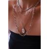 Silver Color 4 Pcs Medallion Necklace Combined Necklace