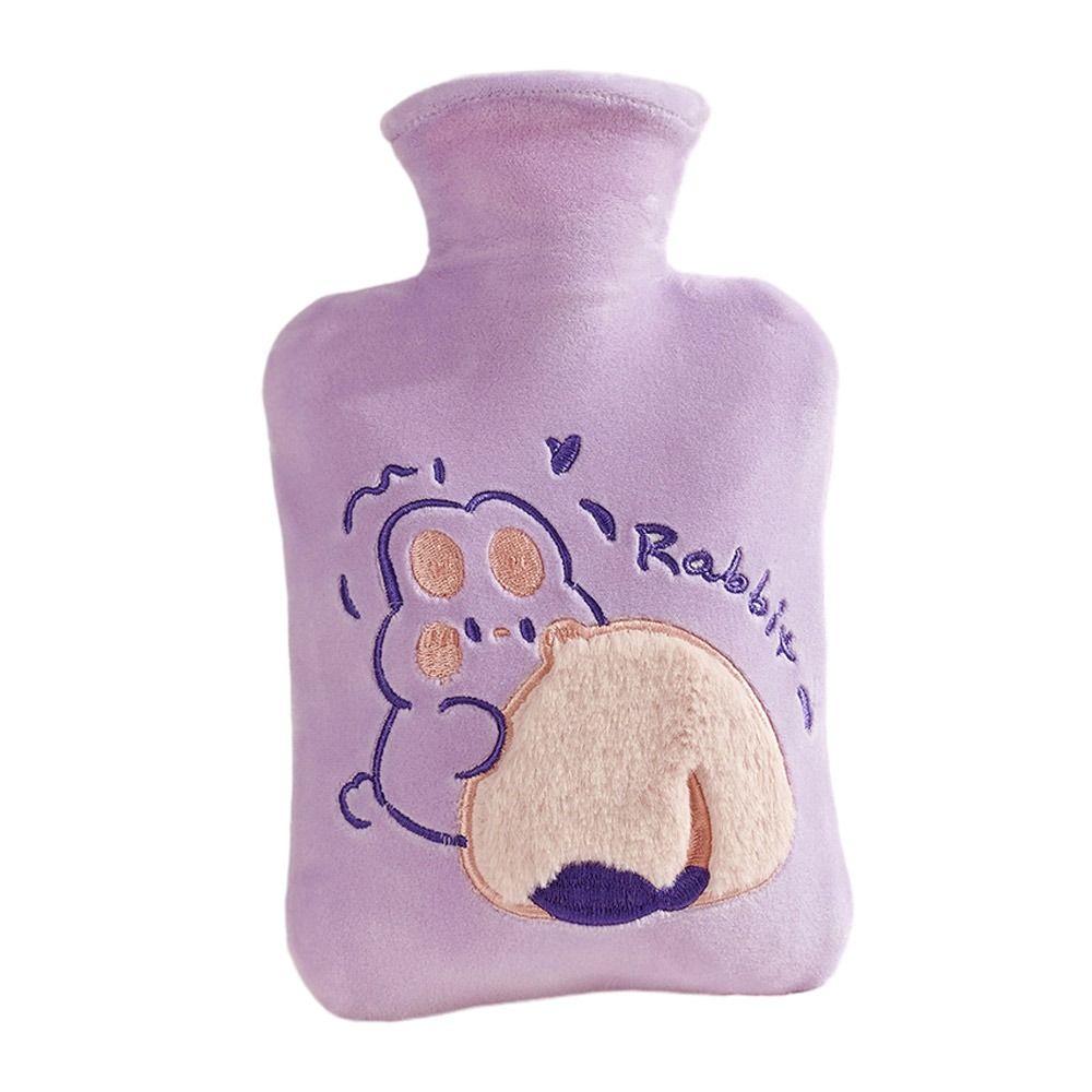 500/1000ML Hot Water Bottle Cartoon Water Bag Water Injection Hot Water Bag Stress Pain Relief