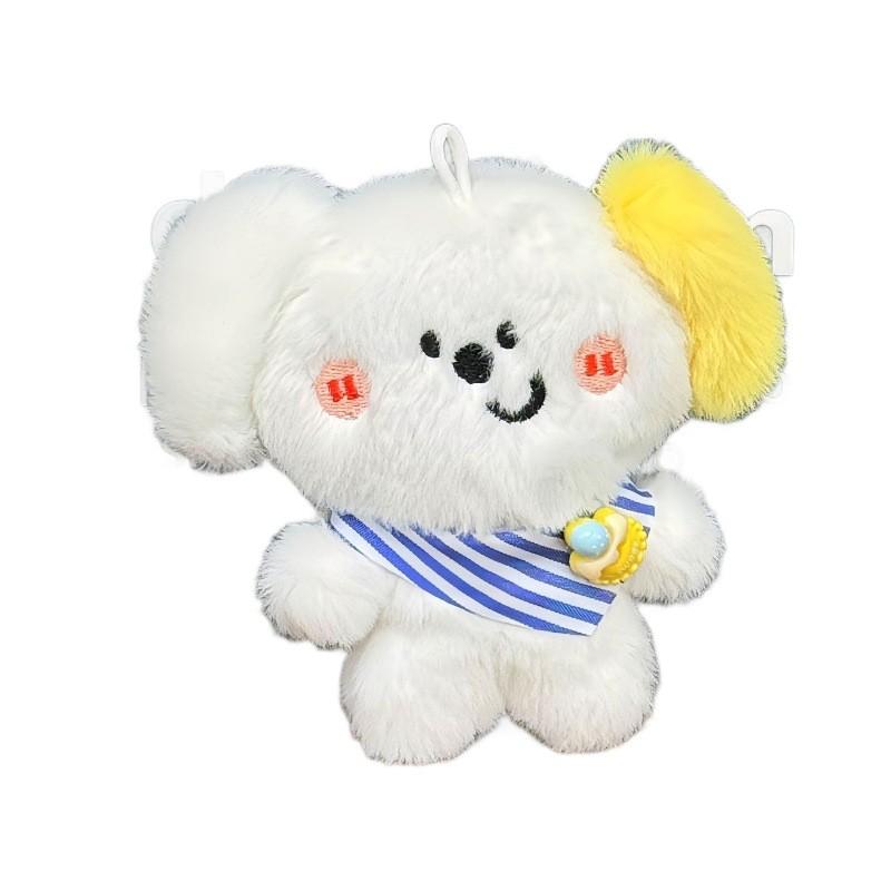 Squeaky Plush Toy Keychain Super Soft Pp Cotton Detachable Charm Gift For Kids Pet Lovers
