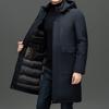 Мужская утолщенная пуховая куртка -30 Зимнее теплое пуховое пальто Мужская мода Длинные пуховики парки на белом утином пуху с капюшоном Снег Большой размер