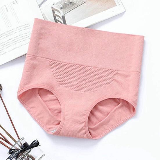 Модные женские трусы с высокой талией, впитывающие пот, бесшовные, защищающие живот, женские трусики для послеродовых женщин