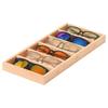 4/5/6 Slot Sunglasses Box Glasswear Box Jewelry Display Box Foldable Wooden Glasses Case  Hanging