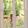 Colored Butterfly And Flower Static Wall Stickers Window Glass Stickers  Colorful Electrostatic Stickers DIY Home Decoration