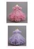 Girls' One-Shoulder Princess Dress with Mesh Puff Skirt – Formal Flower Girl Birthday Dance Costume