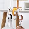 Plastic Bag Cute Animal Hook Travel Portable Hanging Decorative Table Purse Bag Hooks Wall Hanger Holder Handbag Hanger