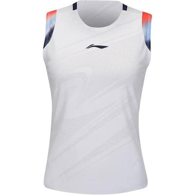 Li Ning Спортивный Повседневный Простой Цветной Блок Быстросохнущий Жилет Унисекс Жилеты Белый AAYV104-1