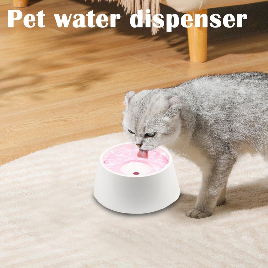 Непроливающаяся плавающая миска для воды для питомцев - -Бесплатная поилка для собак большой вместимости для маленьких и средних