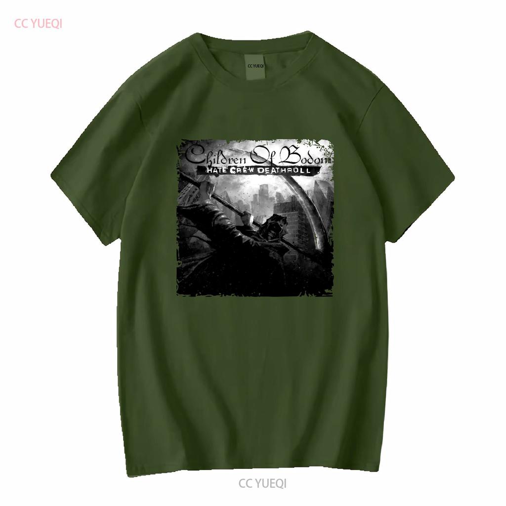 Children Of Bodom Hate Crew Deathroll Album T Shirt Black White Sizes S 5xl Long Sleeves Vintage Washed Slightly Unisex Casual