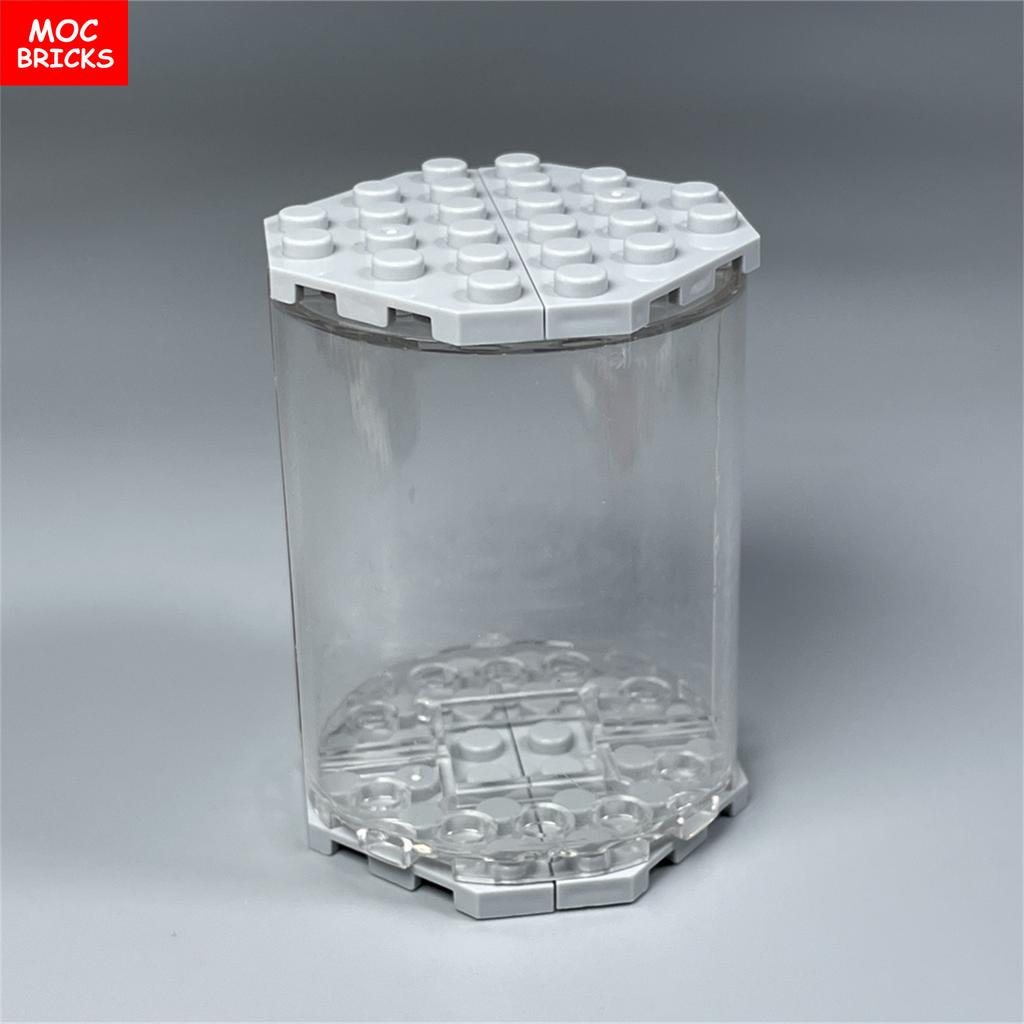 Серия контейнеров MOC Bricks Коробка для демонстрации Ведро Таз Горшок Упаковка Корзина Аксессуары Собранные Строительные Блоки Игрушки Подарок для Детей