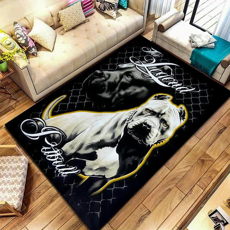 Serious Dark Animals Pattern Square Carpet,Area Rug,Carpet Rug for Living Room Bedroom Sofa Playroom Decor,Non-slip Floor Mat,Holiday Birthday Gifts