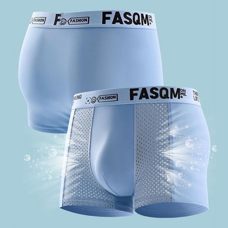 Мужские дышащие трусы-боксеры из ледяного шелка 2XL-5XL, бесшовное мужское нижнее белье со средней посадкой, большие размеры
