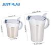 Stainless Steel Gravy Jug Double Insulated Steak Sauce Jug with Lid Portable Juice Tomato Sauce Jug Dining Table Seasoning Tools