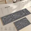 Pattern Mats Kitchen Rug  Absorbent Non-Slip Bathroom Entrance Carpet Mat Washable for Moisture Control Colorful Doormat